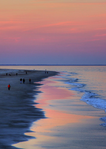 winter sunset usa reflection beach america canon ga georgia aj island sand tybee savannah brustein 50d
