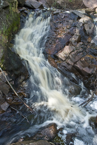 ontario canada water bay waterfall rocks stream north falls duchesnay