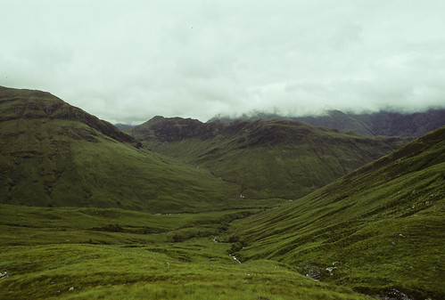 scotland highlands valley kodachrome fivesisters munro nikonfg lochduich