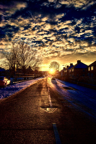 street sunset sky urban clouds nikon flint flintshire northwales nikond60 flintwalk