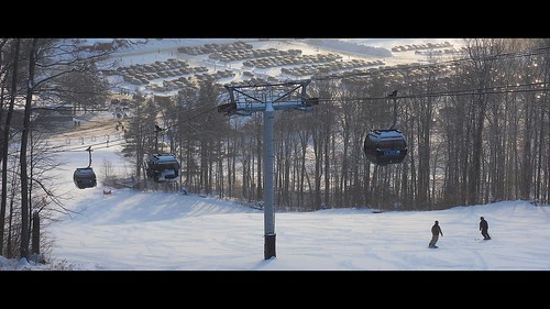 morning trees winter sun snow ice sunrise snowboarding skiing panoramic gondola cinematic magichour goldenhour goremountain