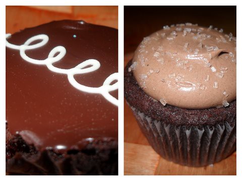 A Duo of Chocolate Cupcakes From Baked