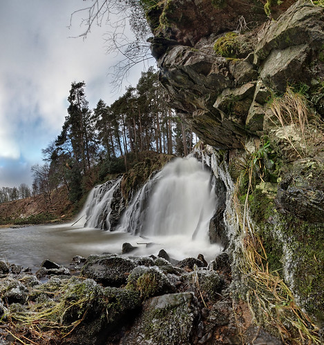 2011 aberdeenshire dess waterfall hdr winter ice water stitched favourite panorama panoramic ptgui falls scotland uk best deeside long very exposure le gps geotagged nature landscape scape