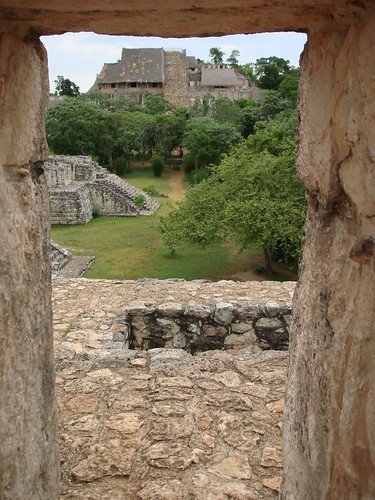 window méxico mexico ventana pyramid maya yucatán rivieramaya mayas pirámide mérida ekbalam archeologicalzone zonaarquológica