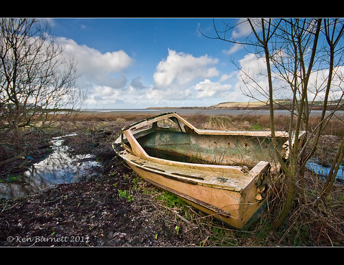 sky tree pool wales canon boat decay estuary newport tired marsh bushes pembrokeshire dory 30d sigma1020mm kdb