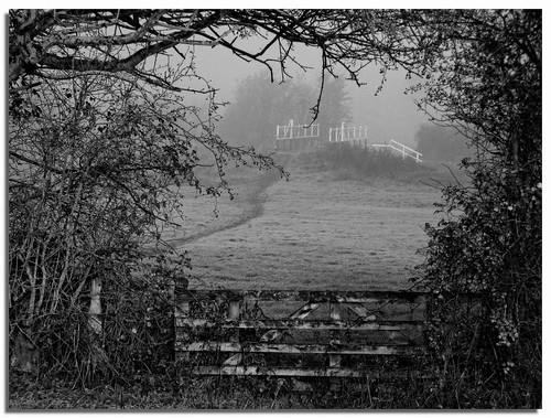 uk bridge trees winter england mist cold ice nature weather geotagged countryside gate frost view path walk framed hill software nik wiltshire swingbridge 2010 seend challengeyouwinner silverefexpro seendcleeve geo:lat=51348892303890096 geo:lon=2114165537664803