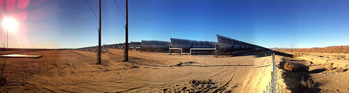 california panorama landscape mirror solar power desert mojave infrastructure electricity parabolic mojavedesert iphone harperlake generatingstation