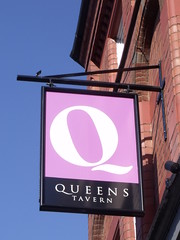 Queens Tavern, Essex Street - pub sign