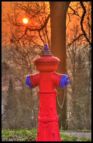 sunset red rot hydrant germany bayern deutschland bavaria nikon sonnenuntergang nights tamron hdr oberpfalz 1001 d300 etzenricht upperpalatinate 1001nightsmagiccity tamron18200mmf3563xrldifmacro