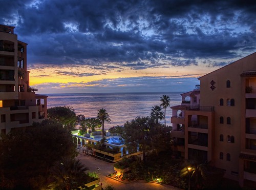 sea water clouds sunrise dawn hotel day cloudy monaco fontvieille mediterainian