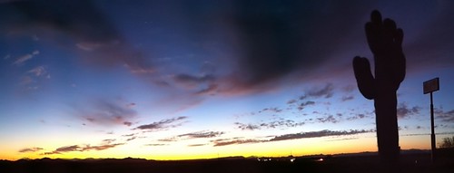 sunset arizona cactus sky color phoenix clouds desert silhoette sahuaro iphone virtualphotographers