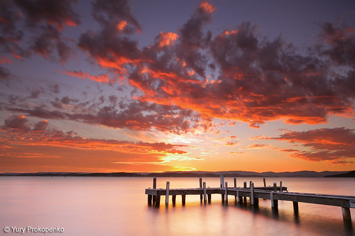 sunset sky lake water clouds pier belmont jetty australia nsw centralcoast lakemacquarie squidsink