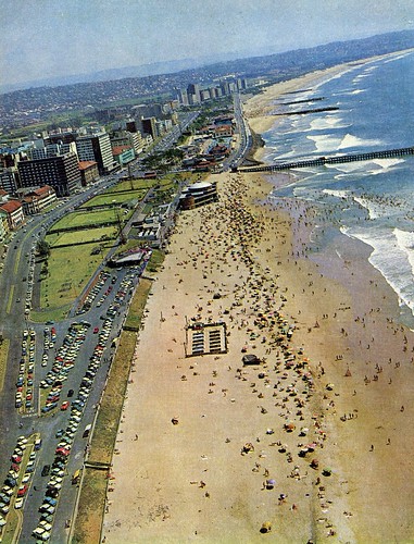 natal southafrica durban thetouristinsouthafrica19651966 aerialviewdurbanbeachfront