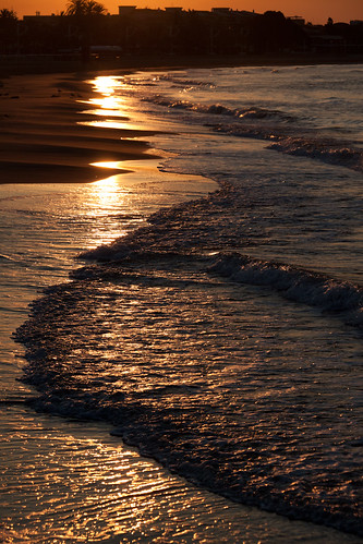 beach sunrise dawn wave playa amanecer cambrils ola eos50d