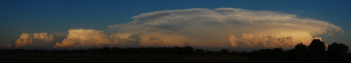sky panorama storm oklahoma clouds evening mustang ok may212011