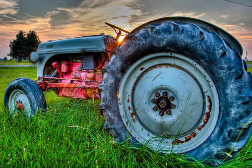 sunset tractor ford 365 hdr day178 week26theme day178365 3652011 365the2011edition 062711