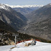 Spodní stanice lanovky Norma - v údolí dálnice údolím Maurienne