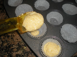 Making Cornbread Muffins