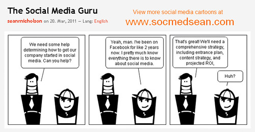 The Social Media Guru Cartoon Comic