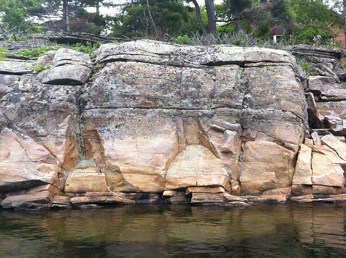 pink trees lake water stone georgianbay pines granite bedrock igneous canadianshield snugharbour