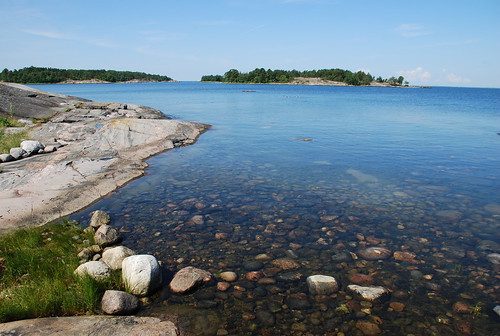 blue sea water birds rock suomi finland islands stones balticsea granite hanko archipelago hangö långskär ormskär gunnarsören