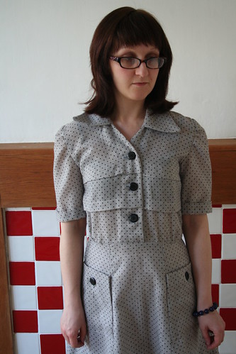 Handmade Dress from Marian Martin 1940s Sewing Pattern (9049)