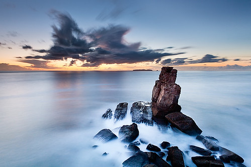 longexposure sunset cloud seascape motion portugal rock coast ship lee crows markii peniche eos5d cresende