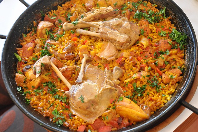 Paella with Duck