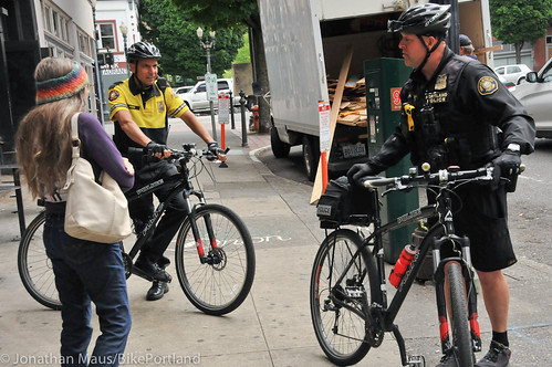 PPB Police Chief Mike Reese on bike patrol-6