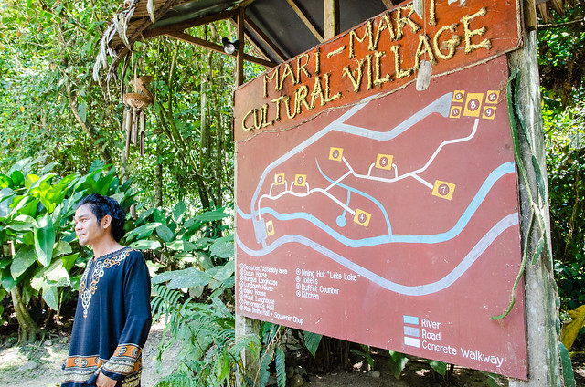 Guide at Mari Mari Cultural Village