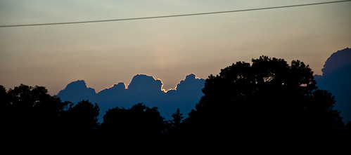 sunset cloud silhouette lightningcloud