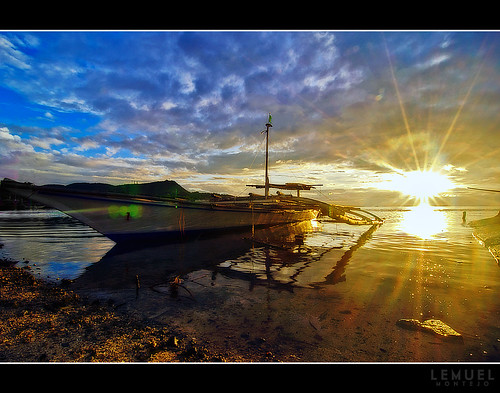 sea seascape home sunrise boat nikon philippines shore bohol dauis nikon1224 d7000