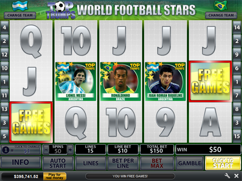 free Top Trumps World Football Stars free spins feature
