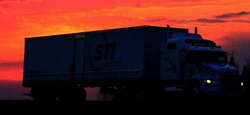 sunset canada manitoba transcanadahighway trucking truckin steanne lacoulee stitransport