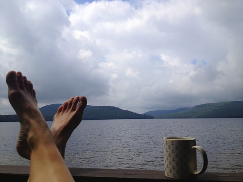 Happy morning feet in the Adirondacks