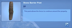 Stone Barrier Post