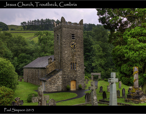 uk trees england green tower wet grass weather countryside religion lakedistrict graves cumbria hdr troutbeck 3xp photomatix jesuschurch photosof imagesof sonya77 paulsimpsonphotography hadstones