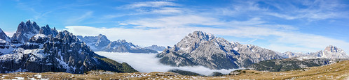 italien italy panorama wolken it berge alpen südtirol altoadige veneto dolomiten auronzodicadore dreizinnenrundweg