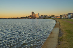 South Perth after sunrise.
