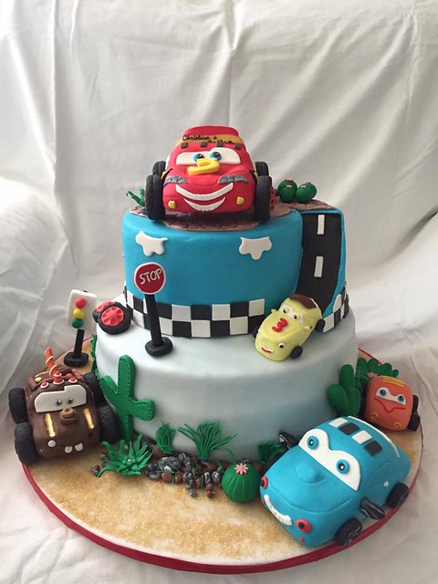 Cars Themed Cake by Lia Ciccone