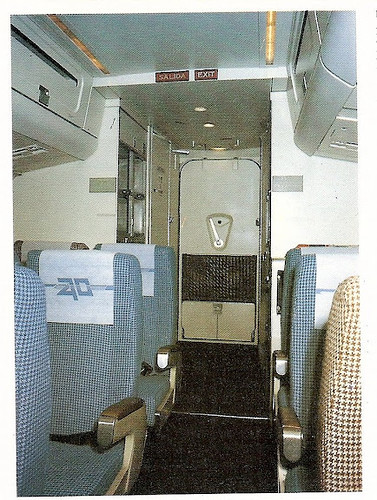 Interior DC-9 Aviaco Cabina de Pasaje
