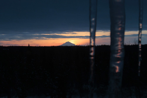 sunset alaska icesickle mtredoubt