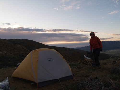 dawn desert hiking tent backpacking borrego pacificcresttrail pct rei anza anzaborregodesertstatepark halfdome2 sanfelipehills
