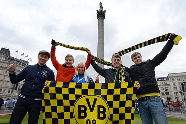 Bayern Munich y Borussia Dortmund llegaron a Londres