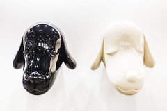 “Sculpture by 美智奈良 Yoshitomo Nara: Big Pup Head, 2007 (FRP)” / Blum & Poe / Art Basel Hong Kong 2013 / SML.20130523.6D.13914