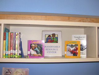 books at a grandfamilies resource center