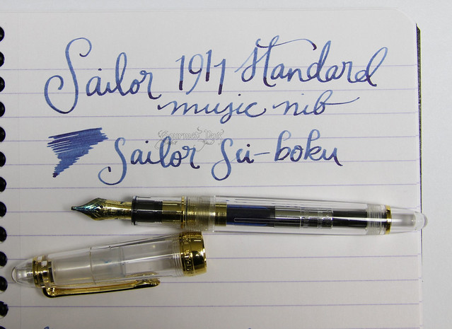 Review: @PenChalet Sailor 1911 Standard Clear Fountain Pen - Music Nib