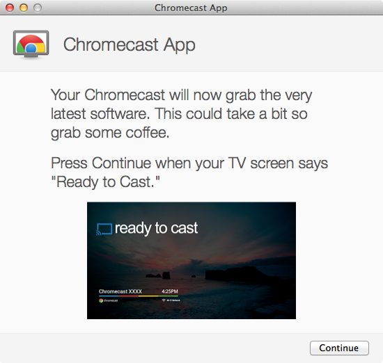 Google Chromecast - Setup Step 6