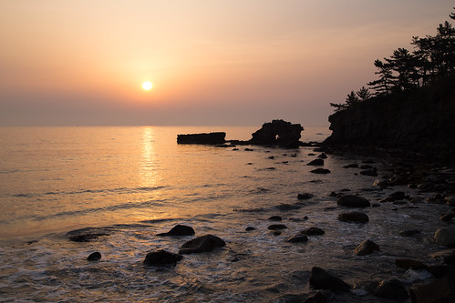 sea sunrise 日本 岩手県 洋野町 九戸郡 種市海浜公園