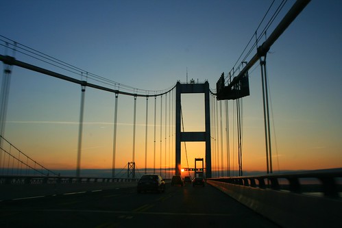 road bridge sunset usa highway motorway maryland baybridge northamerica highway50 chesapeakebay chesapeakebaybridge